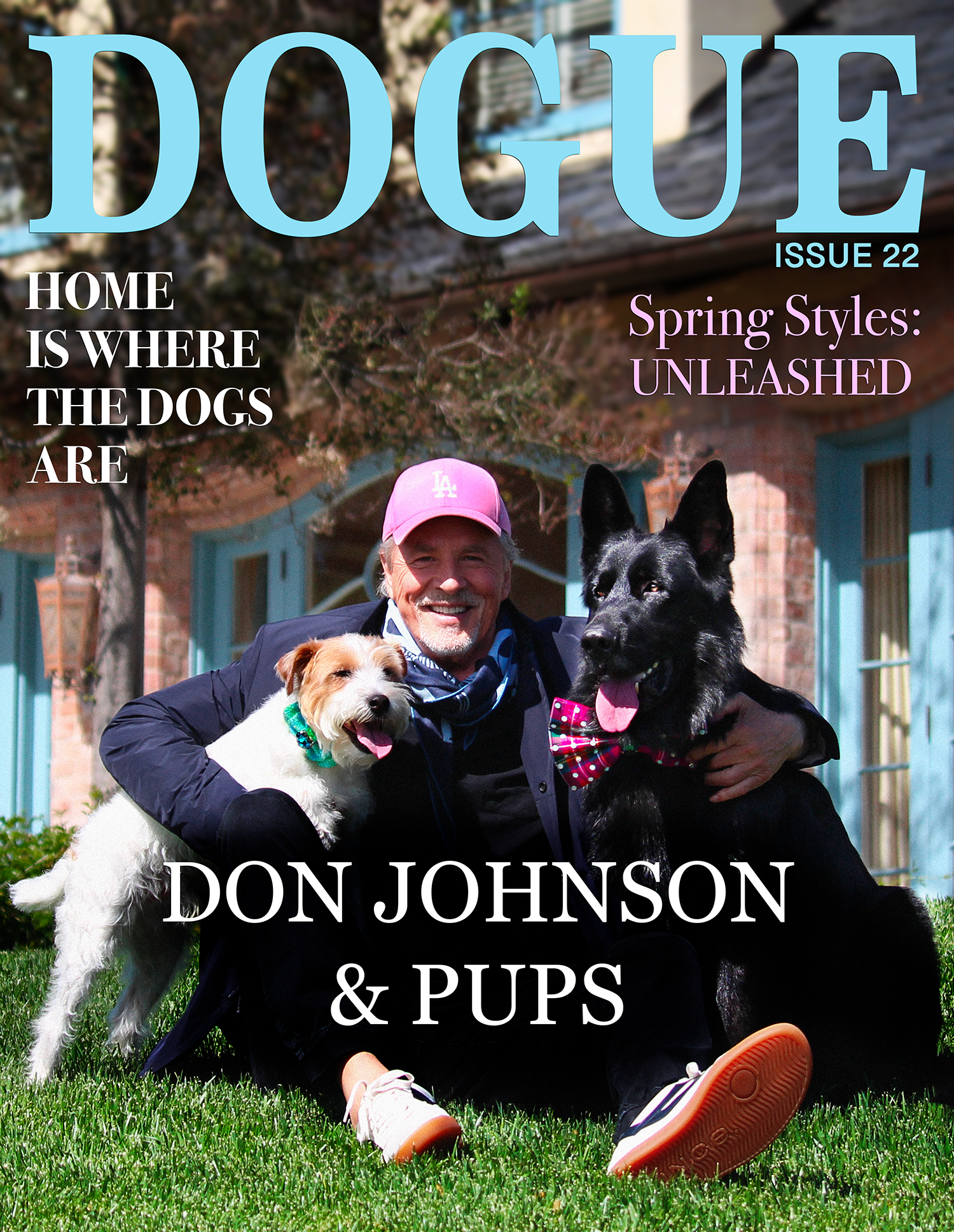 Featured image for “DOGUE Issue 22: Cover Reveal with Don Johnson & His Pups!”